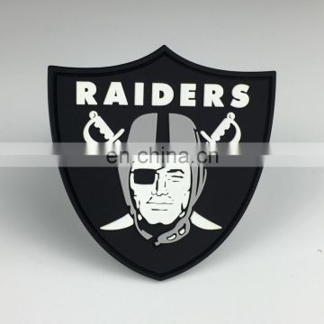 Custom rubber pvc tactical badge for hat