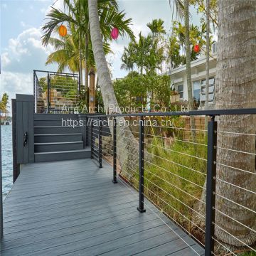 Modern Design Stainless Steel Cable Railing / Wire Balustrade for Balcony