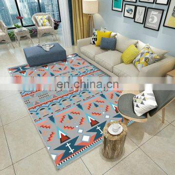 Household modern manufacturers polyester custom printed floral carpet