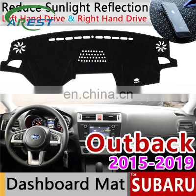 for Subaru Outback 2015~2019 Anti-Slip Mat Dashboard Cover Carpet Sunshade Dashmat Carpet Car Accessories WRX STI 2016 2017 2018