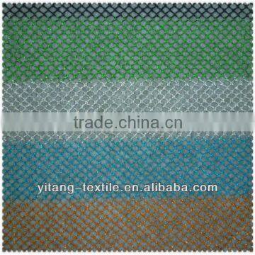 Metallic mesh fabric,polyester cotton knit coral fleece fabric