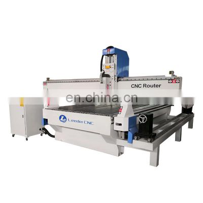 Leeder CNC 3d wood carving CNC router 1212/1218/1318/1325 with rotary factory support customizable price