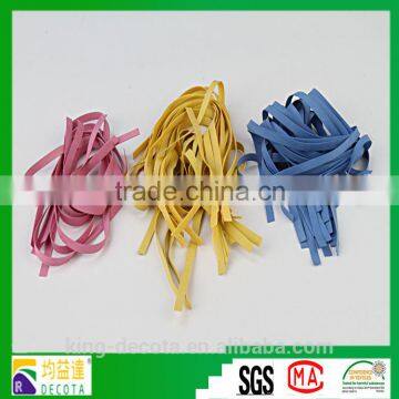 smooth colorful elastic natural rubber band