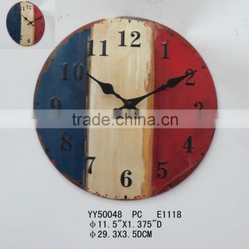 cheap round shape clock, metal wall clock