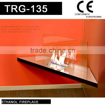 New design ethanol fireplace and free standing corner fireplace