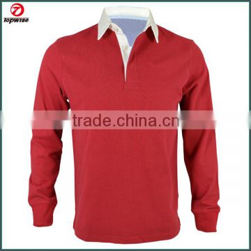Men's long sleeve rugby polo shirt