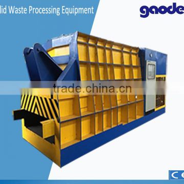 Low cost container shape scrap shear hot