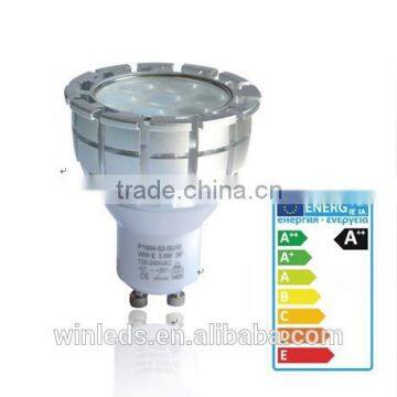 A++dimmable 5.8w gu10base spotlight china manufacturer,nichia led CE ROHS SAA approved