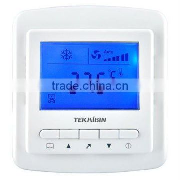 TKB50.42LK 3A 2-pipe fan coil with a potential-free output blue LCD display air conditioning thermostat
