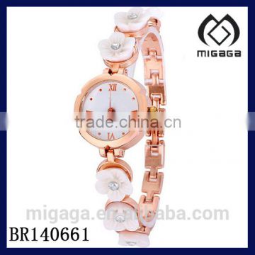 wholesale fashion flower chain bracelet watch for girls