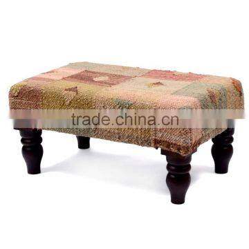 Natural Fibres Traditional Design Footstool