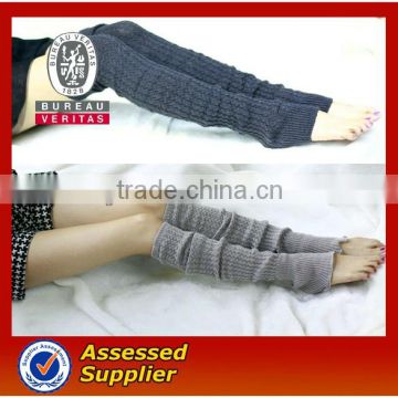 Wholesale High quality hand knitted wool leg warmers