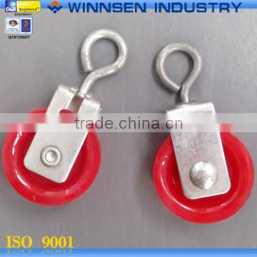 Competitive Price Slide Bracket Cable Nylon Pulley Wheel with Stainless Steel Axle for Tent and Greenhouse Frame Use YS50030