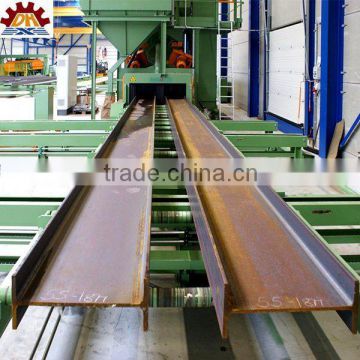 china steel supplier construction materials MS steel h beam sizes shot blasting machine
