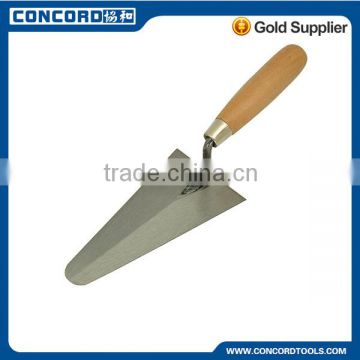 180mm Bricklaying Trowel with Wooden Handle, Carbon Steel Blade, Construction Trowel