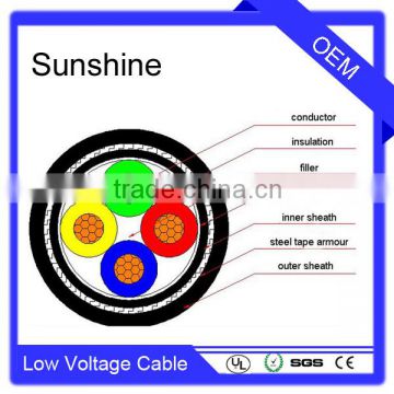 2015 China low voltage cu/xlpe/swa/pvc power cable