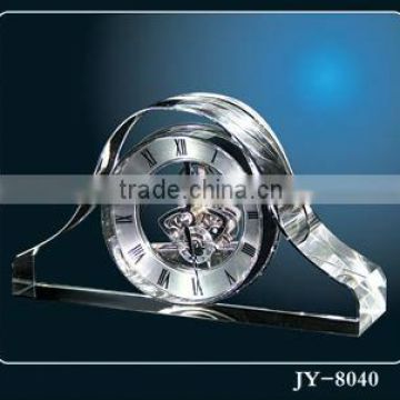 Clear Decoration Crystal Desk /Clock Glass Clock