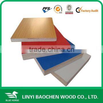 1220*2440mm/1250*2500mm melamine paper faced plywood (First grade) from shandong manufacture