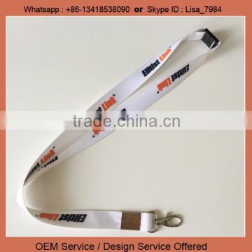 2015 New China wholesale id card custom printed sublimation polyester custom thick lanyard