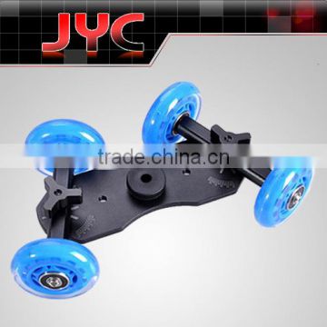 DSLR Truck Skater Wheels Table Top Compact Dolly Kit Slider For Video Camera Photographic Equipment