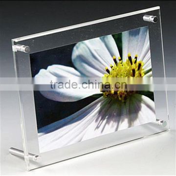 Acrylic 8x10 double sided glass photo frame