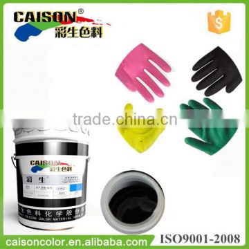Black color paste for laetx glove tinting