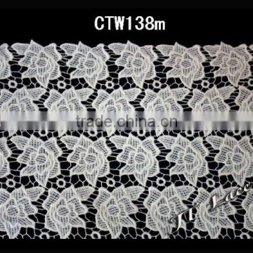 Hot sale Cotton Embroidery Lace For Fashion Apparel CTW138m