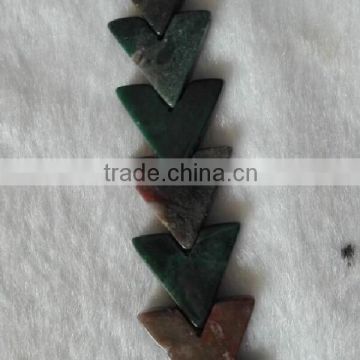 16*18mm "V" shape indian agate beads for sale