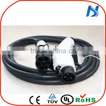 SAE J1772 to IEC 62196 EV connector type 1 to type 2 ev cable 16A 32A ev charger