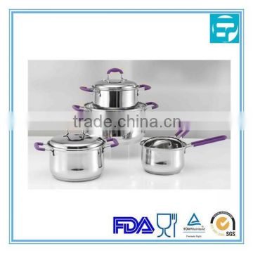 9Pcs Surgical Stainless Steel Cookware Set Heavy Gauge