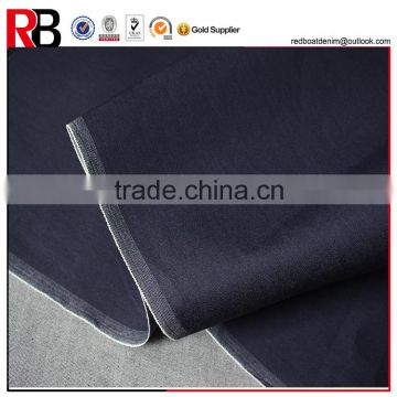 Blue Twill Yarn Dyed 7oz 68%Cotton Stretch Denim Fabric