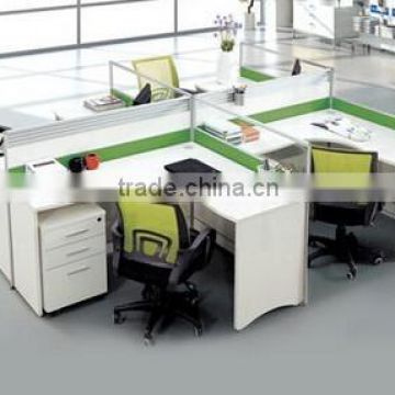 Modern Combined 2 seat workstations flexible cheap office partitions