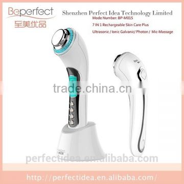 photon ultrasonic beauty instrument face lift beauty equipment , ultrasonic facial massager machine
