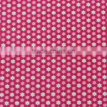 Hot sale flower pattern pigment printed microfiber brush fabric