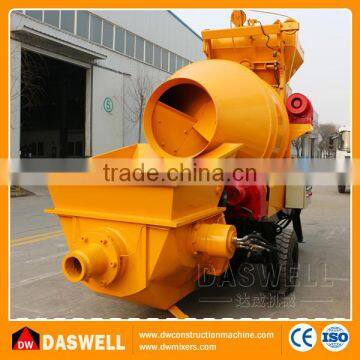 Daswell hot sale electric portable mobile concrete mixer with pump