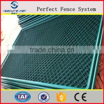 professional manufactory chain link fence panels in pvc coated wire mesh design