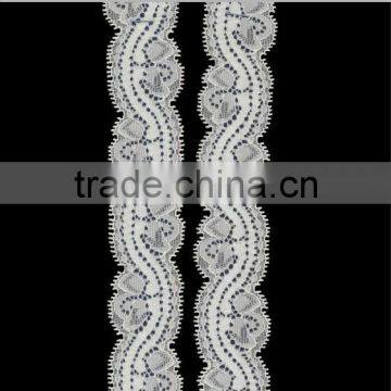 hot selling nylon spandex and yarn lace trim