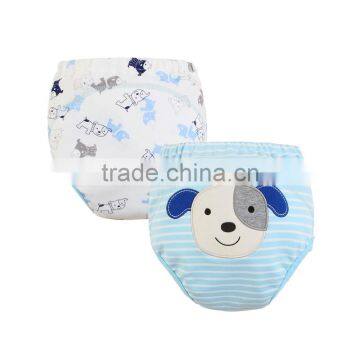 2014 baby wear 100 cotton embroider toddler potty training pants diaper