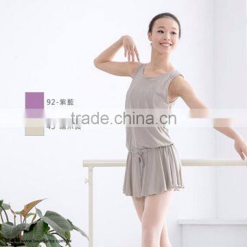 Girl pleated tank ballet dress