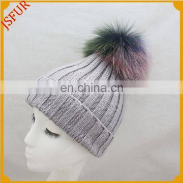 Best Choose Multi Pom Colorful Promotional Fashion Pom-Pom Knitted Beanie For Women Children Winter Hat