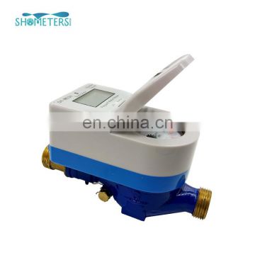 Public type brass body IC Card Prepaid Water Meter for hot water