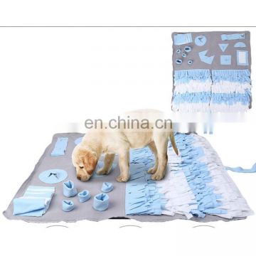 Eco friendly durable anti slip pet feeding smell training dog mat