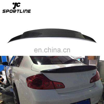 Carbon Fiber Trunk Spoiler Wing Lip For Infiniti G25 G35 G37 07-13