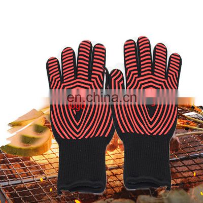 Fancy 932F Hot Grilling Gloves Extreme Heat Resistant BBQ Gloves Insulated Fireproof Christmas Kitchen Oven Mitts For Cooking