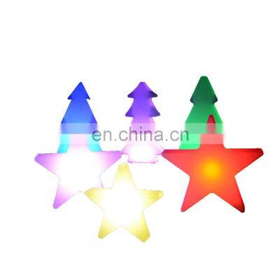 factory wholesale new customized solar outdoor holiday lighting shooting star Christmas Customized Led Decorative Trees