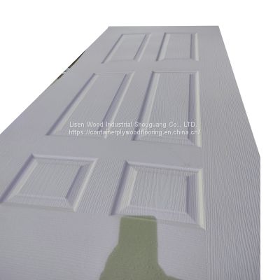 E1 hdf moulded door skin for door white primer 2 panel skin board for door  2150*920mm