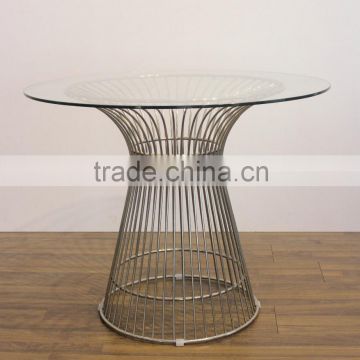 competitive stailness steel platner dining table by warren platner for dining room