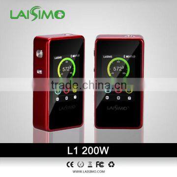 Laisimo temperature control mod manufacturer laisimo L1 200w LK colorful ecig box