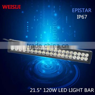 Shenzhen supplier high power dual row 21.5 inch 120w 12v led trucker bar light