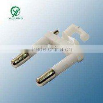 XY-A-026 2 flat pin plug white colour